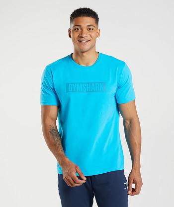 Pánské T Shirts Gymshark Block Tmavě Šedé Blankyt | CZ 2510EBC